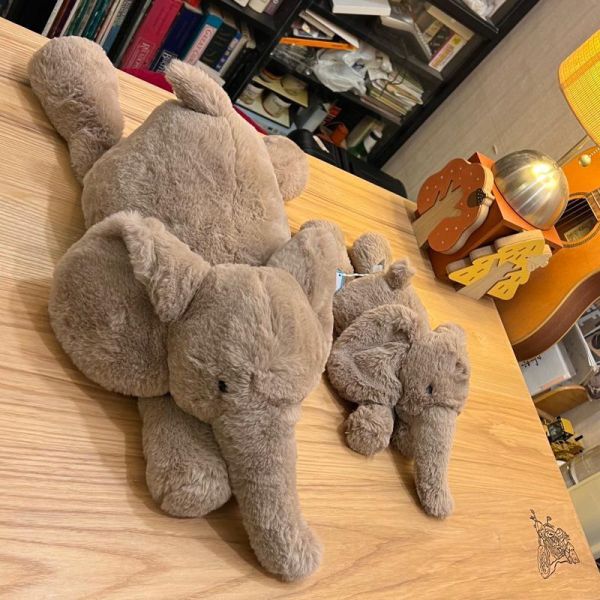 SMUDGE 猴子 jELLYCAT Smudge Monkey 24 M (毛衣刺繡加購+愛心繡另增購) jELLYCAT Smudge Monkey