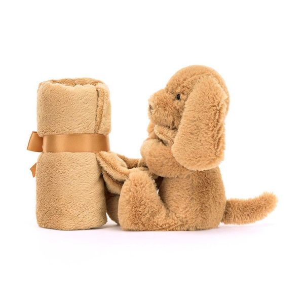 害羞 太妃糖 狗狗 小狗 方巾 飾品 墊布巾 jELLYCATjELLYCAT Bashful Toffee Puppy Soother 34 布巾 (方巾刺繡加購+愛心繡另增購) jELLYCAT Bashful Toffee Puppy Soother