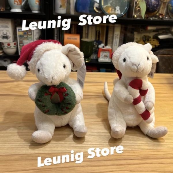 槲寄生 聖誕快樂鼠 jELLYCAT Merry Mouse 18 聖誕節 耶誕節 MISLETOE 聖誕裝 jELLYCAT Merry Mouse