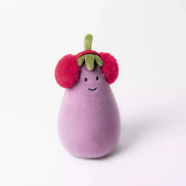 紅耳罩小茄子 jELLYCAT Toastie Vivacious Red Aubergine 16 EGGPLANT 聖誕節 耶誕 jELLYCAT Toastie Vivacious Red Aubergine