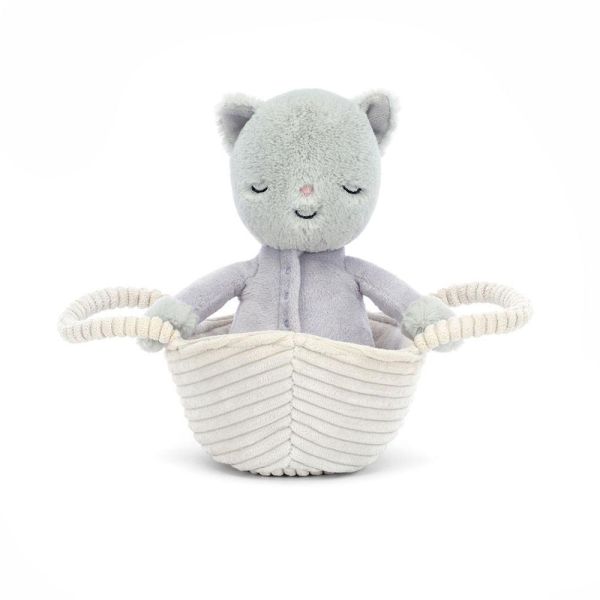 睡籃 睡衣 小貓咪(睡籃 貓咪 可分離) jELLYCAT Rock-a-Bye Kitten 20 貓 jELLYCAT Rock-a-Bye Kitten