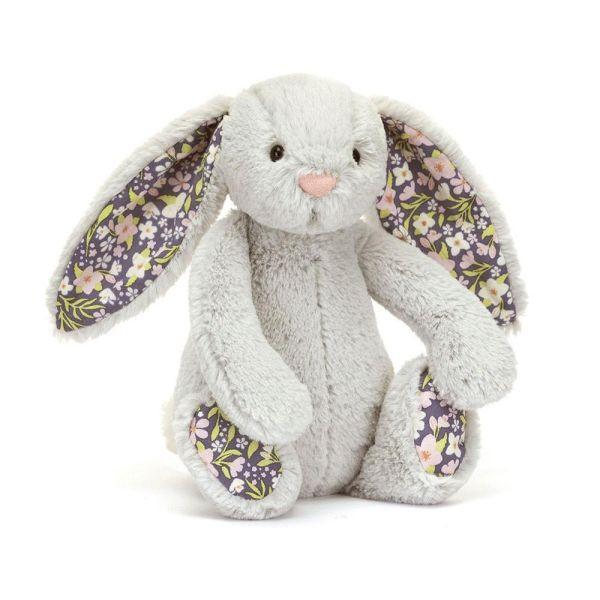 碎花銀灰兔兔 jELLYCAT Blossom Silver Bunny Bloom 18 S (耳朵刺繡加購+愛心繡另增購) jELLYCAT Blossom Silver Bunny Bloom