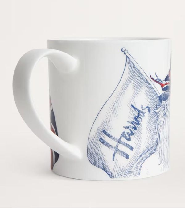 英國製 HARRODS 哈洛德百貨 馬克杯 英國國旗 獅子LION MUG HARRODS LION MUG