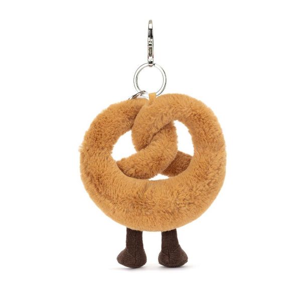 蝴蝶餅 鑰匙圈 掛飾 jELLYCAT Amuseables Pretzel Bag Charm 17/11 (帆布束袋 刺繡加購+愛心繡另增購) jELLYCAT Amuseables Pretzel Bag Charm