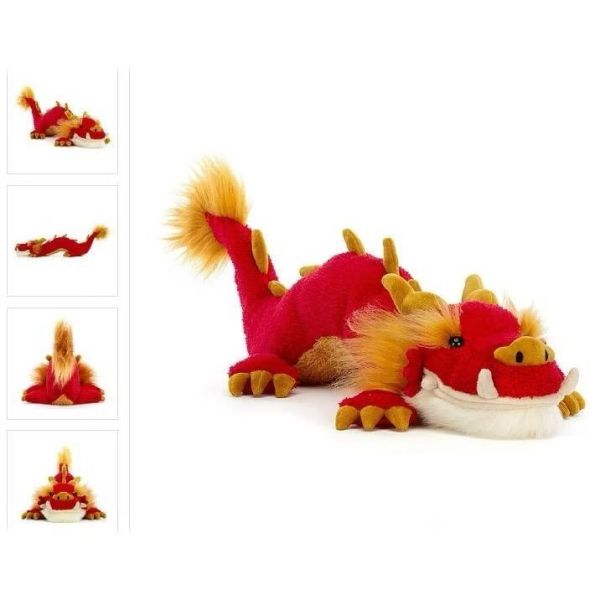 新年龍 喜慶龍 喜氣龍 紅龍 節慶龍 jELLYCAT Festival Dragon 42 JELLYCAT FESTIVAL DRAGON 42