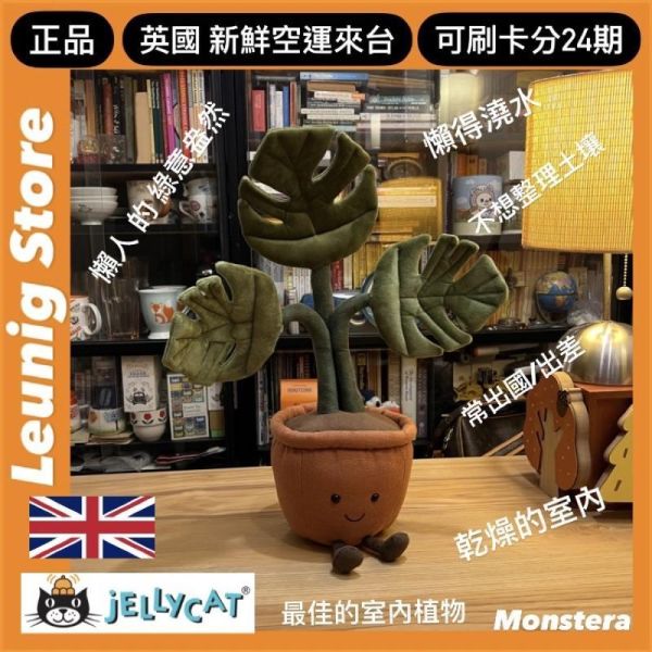 龜背芋 jELLYCAT Amuseables Monstera Plant 43 植物 盆栽 jELLYCAT Amuseables Monstera Plant