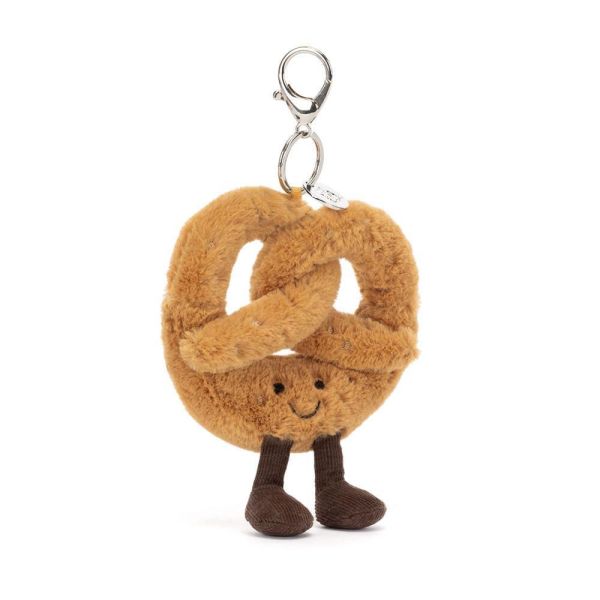 蝴蝶餅 鑰匙圈 掛飾 jELLYCAT Amuseables Pretzel Bag Charm 17/11 (帆布束袋 刺繡加購+愛心繡另增購) jELLYCAT Amuseables Pretzel Bag Charm