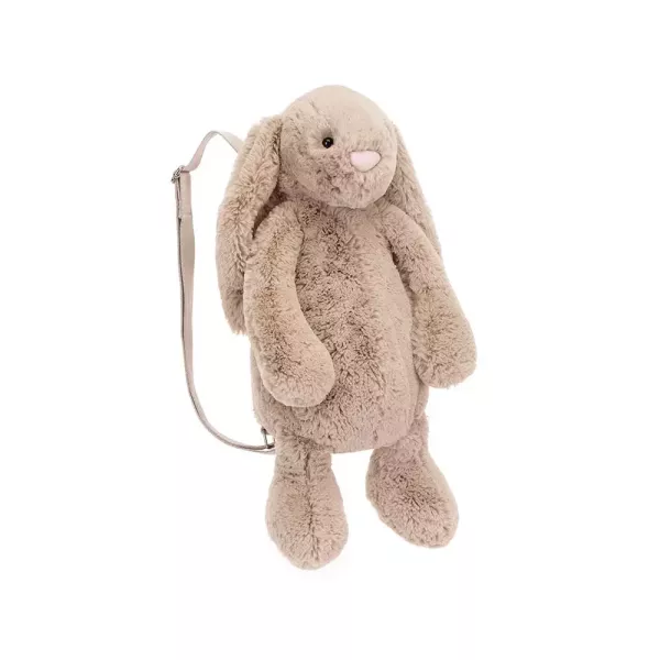 SMUDGE 兔兔 包包 可調節式 背帶 背包 jELLYCAT Bashful Bunny Beige Backpack 44 (耳朵刺繡加購+愛心繡另增購) jELLYCAT Bashful Bunny Beige Backpack