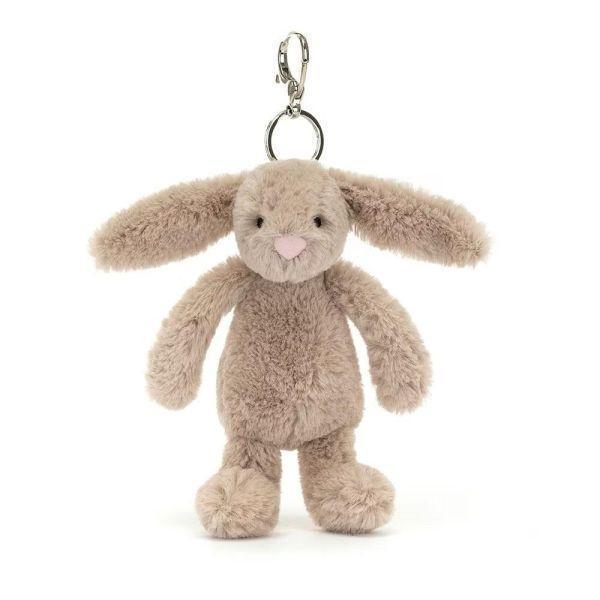 銀 灰 兔兔 鑰匙圈 掛飾 jELLYCAT Bashful Silver  Bunny Bag Charm 18/13 (耳朵刺繡加購) jELLYCAT Bashful Silver  Bunny Bag Charm