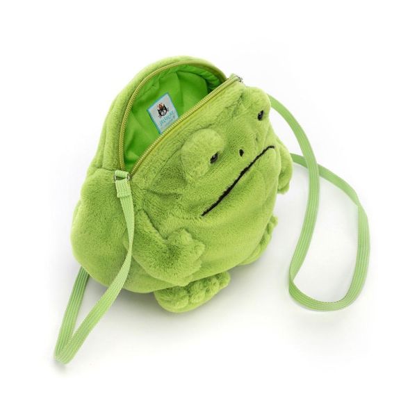 雨蛙 包包 jELLYCAT Ricky Rain Frog Bag 17 斜背包 肩包 青蛙 jELLYCAT Ricky Rain Frog Bag