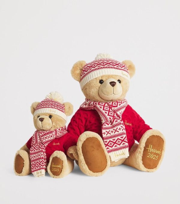 HARRODS 熊 聖誕熊 年度熊 耶誕熊 跨年熊 泰迪熊 HARRODS Christmas Bear 2025 34 (毛衣刺繡加購+愛心繡另增購) 紀念熊 HARRODS Christmas Bear 2025