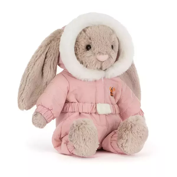 雪衣 兔兔 jELLYCAT Bashful Bunny Snow Suit 31 (耳朵/毛衣/毛帽刺繡加購+愛心繡另增購) jELLYCAT Bashful Bunny Snow Suit
