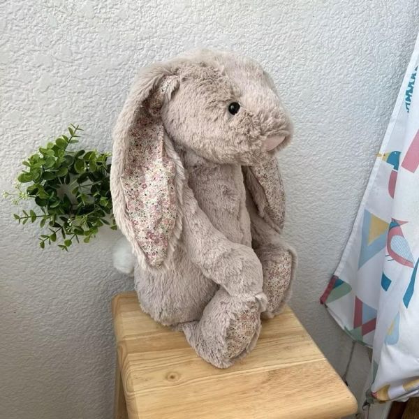 碎花米兔兔 jELLYCAT Blossom Bea Beige Bunny 18 (耳朵刺繡加購+愛心繡另增購) jELLYCAT Blossom Bea Beige Bunny