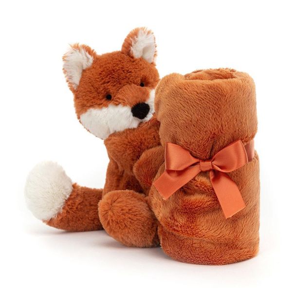 害羞 狐狸 方巾 飾品 墊布巾 jELLYCATBashful Fox Soother 34 布巾 (方巾刺繡加購+愛心繡另增購) jELLYCAT Bashful Fox Soother