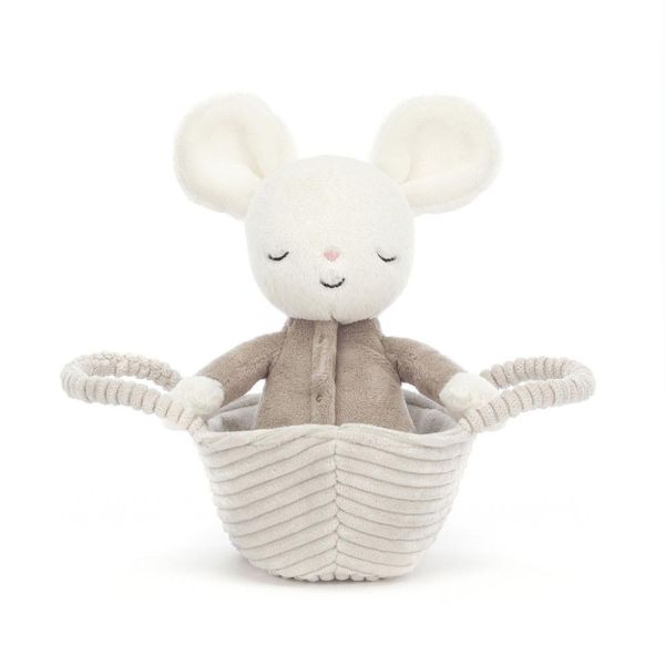 睡籃 睡衣 小老鼠 (睡籃 小老鼠 可分離) jELLYCAT Rock-a-Bye Mouse 20 老鼠 jELLYCAT Rock-a-Bye Mouse