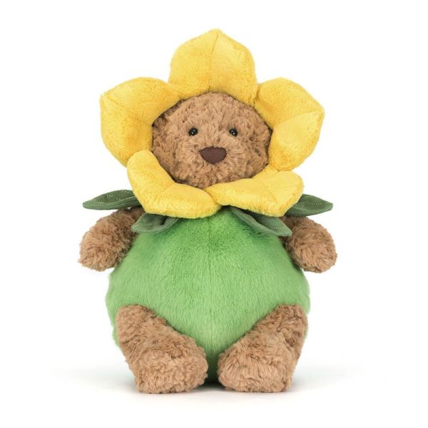 水仙花 巴塞熊  jELLYCAT Bartholomew Bear Daffodil Outfit 26 (毛衣/毛帽刺繡加購+愛心繡另增購) jELLYCAT Bartholomew Bear Daffodil Outfi