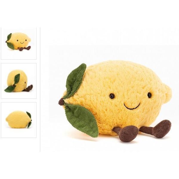 檸檬 jELLYCAT Amuseables Lemon 17 S (葉子刺繡加購) jELLYCAT Amuseables Lemon