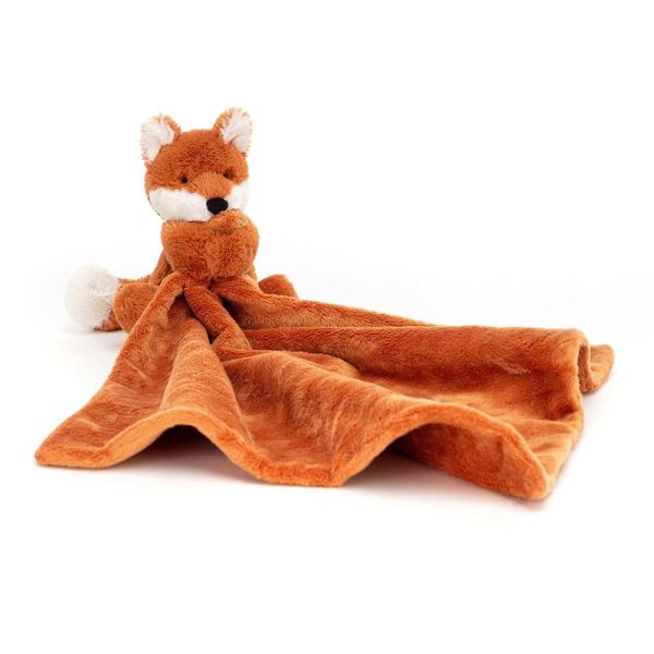 害羞 狐狸 方巾 飾品 墊布巾 jELLYCATBashful Fox Soother 34 布巾 (方巾刺繡加購+愛心繡另增購) jELLYCAT Bashful Fox Soother