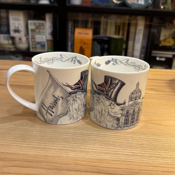 英國製 HARRODS 哈洛德百貨 馬克杯 英國國旗 獅子LION MUG HARRODS LION MUG