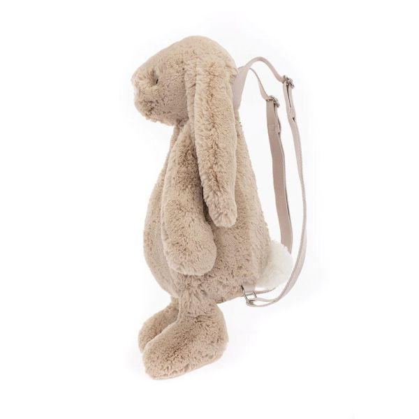 SMUDGE 兔兔 包包 可調節式 背帶 背包 jELLYCAT Bashful Bunny Beige Backpack 44 (耳朵刺繡加購+愛心繡另增購) jELLYCAT Bashful Bunny Beige Backpack