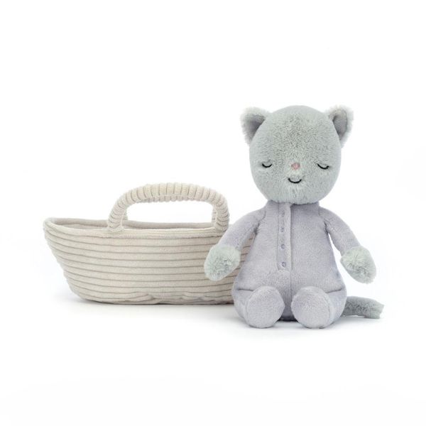 睡籃 睡衣 小貓咪(睡籃 貓咪 可分離) jELLYCAT Rock-a-Bye Kitten 20 貓 jELLYCAT Rock-a-Bye Kitten