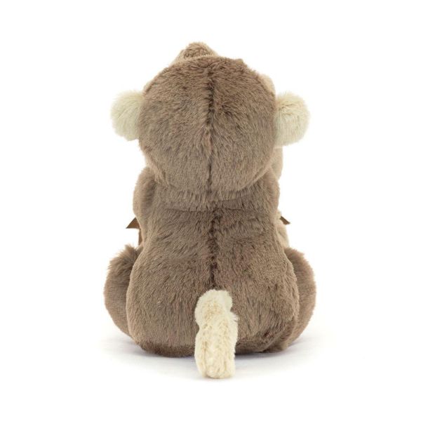 害羞 猴子 方巾 飾品 墊布巾 jELLYCAT jELLYCATBashful Monkey Soother 34 布巾 (方巾刺繡加購+愛心繡另增購) jELLYCATBashful Monkey Soother