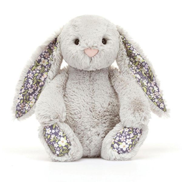 碎花 銀灰兔兔 jELLYCAT Blossom Silver Bunny Bloom 31 M (耳朵/毛衣/毛帽刺繡加購+愛心繡另增購) jELLYCAT Blossom Silver Bunny Bloom