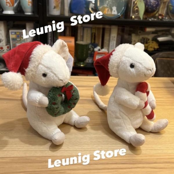 槲寄生 聖誕快樂鼠 jELLYCAT Merry Mouse 18 聖誕節 耶誕節 MISLETOE 聖誕裝 jELLYCAT Merry Mouse
