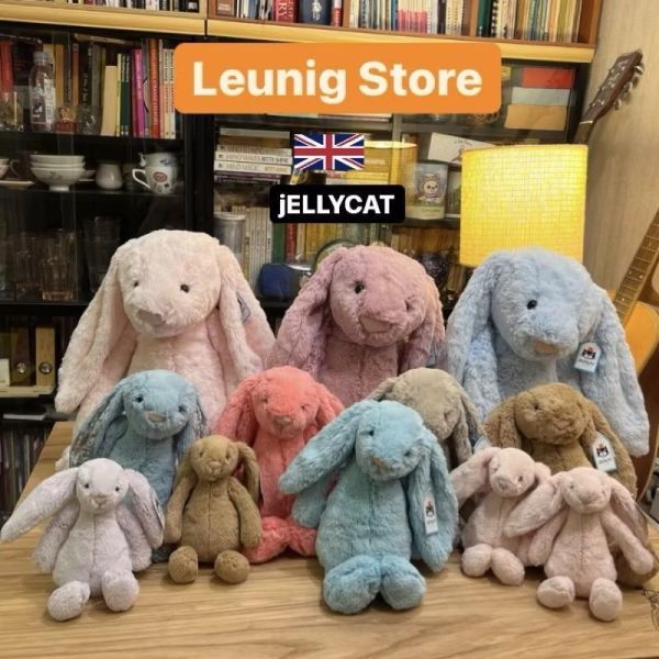 粉兔兔 jELLYCAT Bashful Pink Bunny 31 M (耳朵/毛衣/毛帽刺繡加購+愛心繡另增購) JELLYCAT BASHFUL PINK BUNNY