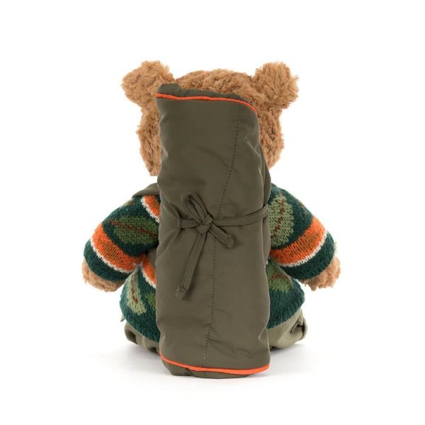步行 露營 睡袋 巴塞熊  jELLYCAT Bartholomew Bear Hiking 26 (毛衣/毛帽刺繡加購+愛心繡另增購) 遠足 jELLYCAT Bartholomew Bear Hiking