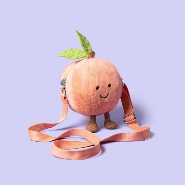 水蜜桃 包包 jELLYCAT Amuseables Peach Shoulder Bag 18 斜背包 肩包 jELLYCAT Amuseables Peach Shoulder Bag