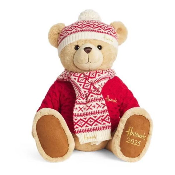 HARRODS 熊 聖誕熊 年度熊 耶誕熊 跨年熊 泰迪熊 HARRODS Christmas Bear 2025 34 (毛衣刺繡加購+愛心繡另增購) 紀念熊 HARRODS Christmas Bear 2025
