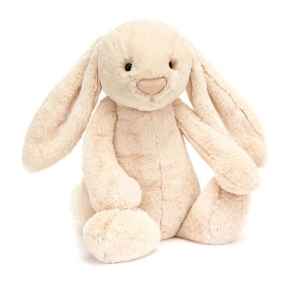 華麗款 jELLYCAT Bashful Luxe Bunny Willow 51 H (耳朵刺繡加購+愛心繡另增購) jELLYCAT Bashful Luxe Bunny Willow
