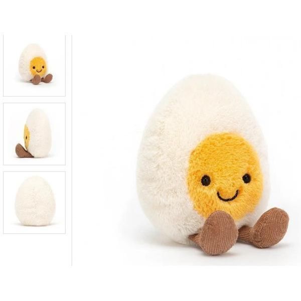 快樂 水煮蛋 jELLYCAT Amuseables Happy Boiled Egg 14 S jELLYCAT Amuseables Happy Boiled Egg