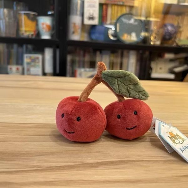 櫻桃 鑰匙圈 掛飾 jELLYCAT Amuseables Cherries Bag Charm 16/11 Cherry 好運果 jELLYCAT Amuseables Cherries Bag Charm