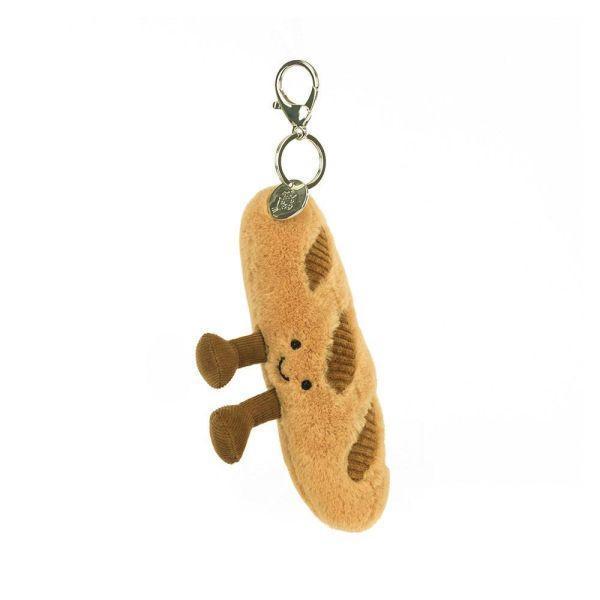 法國麵包 法國長棍麵包 鑰匙圈 掛飾 jELLYCAT Amuseables Baguette Bag Charm 15/8 法棍麵包 jELLYCAT Amuseables Baguette Bag Charm