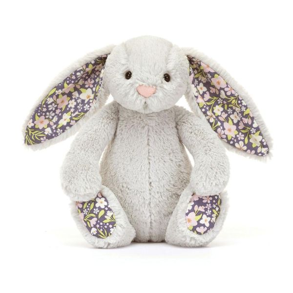 碎花銀灰兔兔 jELLYCAT Blossom Silver Bunny Bloom 18 S (耳朵刺繡加購+愛心繡另增購) jELLYCAT Blossom Silver Bunny Bloom