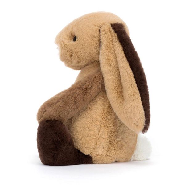拼布兔 jELLYCAT Bashful Patchwork Brown Bunny 31 (耳朵/毛衣/毛帽刺繡加購+愛心繡另增購) JELLYCAT BASHFUL PATCHWORK BROWN BUNNY