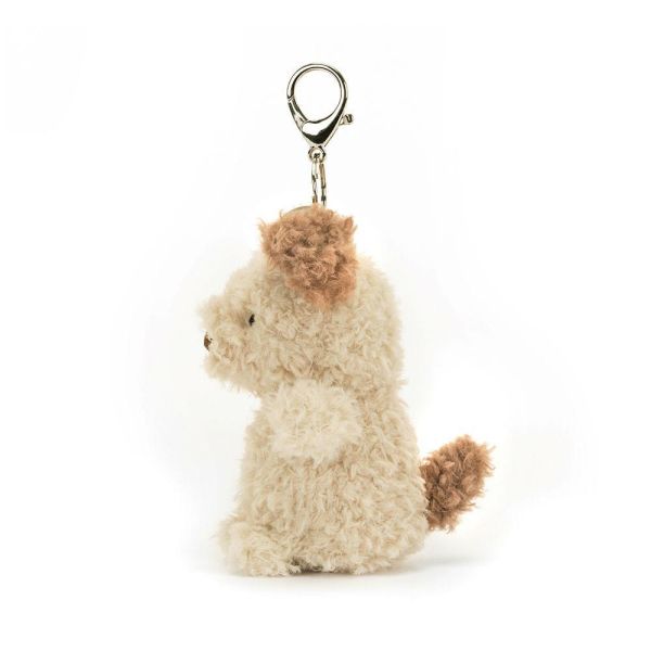 LITTLE 狗狗 鑰匙圈 掛飾 jELLYCAT Little Pup Bag Charm  17/11 (帆布束袋 刺繡加購+愛心繡另增購) JELLYCAT LITTLE PUP BAG CHARM