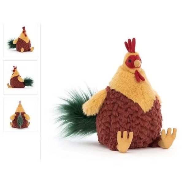小雞 公雞 jELLYCAT Cecile Chicken 23 皇冠雞 jELLYCAT Cecile Chicken