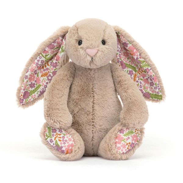 碎花 花瓣米色兔兔  jELLYCAT Blossom Beige Bunny Petal18 S (耳朵刺繡加購+愛心繡另增購) jELLYCAT Blossom Beige Bunny Petal