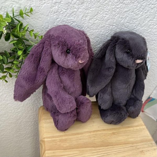 墨黑 黑色 INKY jELLYCAT Bashful Inky Bunny 18 S (耳朵刺繡加購) jELLYCAT Bashful Inky Bunny