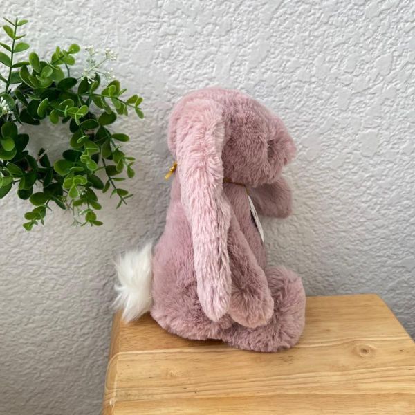 華麗款 jELLY Bashful Luxe Bunny Rosa 31 M (耳朵/毛衣/毛帽刺繡加購+愛心繡另增購) jELLYCAT Bashful Luxe Bunny Rosa