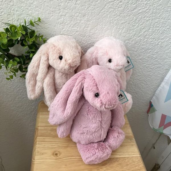 馬卡龍粉 腮紅粉 jELLYCAT Bashful Blush Bunny 31 M (耳朵/毛衣/毛帽刺繡加購+愛心繡另增購) jELLYCAT Bashful Blush Bunny