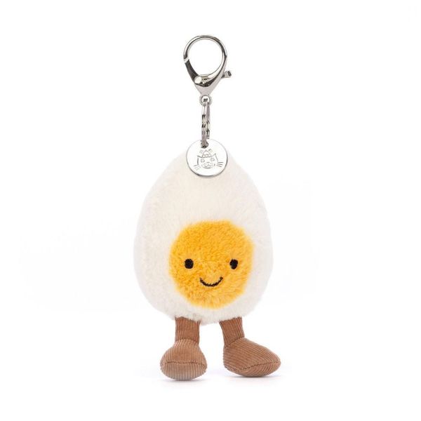 快樂 水煮蛋 鑰匙圈 掛飾 jELLYCAT Amuseables Happy Boiled Egg Bag Charm 18/10 jELLYCAT Amuseables Happy Boiled Egg Bag Charm
