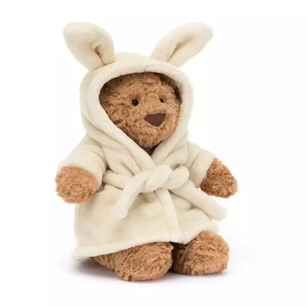 浴袍 巴塞熊  jELLYCAT Bartholomew Bear Bathrobe Outfit 26 (浴袍客製化刺繡 (明星款) + (毛衣/毛帽刺繡加購+愛心繡另增購) JELLYCAT BARTHOLOMEW BEAR BATHROBE OUTFIT