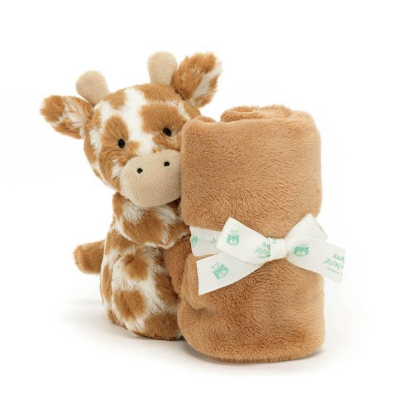 害羞 長頸鹿 方巾 飾品 墊布巾 jELLYCAT Bashful Giraffe Soother 34 布巾 (方巾刺繡加購+愛心繡另增購) jELLYCAT Bashful Giraffe Soother