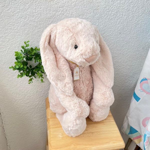 華麗款 jELLYCAT Bashful Luxe Bunny Willow 31 M (耳朵/毛衣/毛帽刺繡加購+愛心繡另增購) jELLYCAT Bashful Luxe Bunny Willow