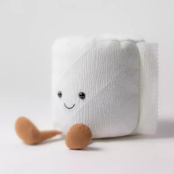 衛生紙捲 悲傷 快樂 紙捲 jELLYCAT Amuseables Toilet Roll 15 廁紙 歡樂 淚水的 擦拭 jELLYCAT Amuseables Toilet Roll