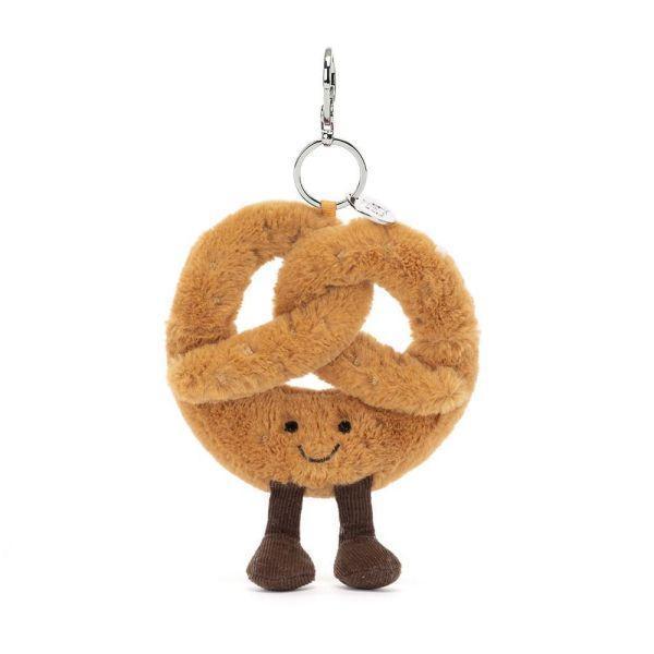 德國結 蝴蝶餅 jELLYCAT Amuseables Pretzel Bag Charm 18 (帆布束袋 刺繡加購+愛心繡另增購) jELLYCAT Amuseables Pretzel Bag Charm
